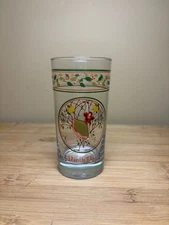 Libbey 12 Days of Christmas Glass “Nine Ladies Dancing” 9th Day Drinkware VTG