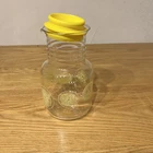 VINTAGE Pyrex 1.5 Quart Glass Lemonade Pitcher Carafe Lemon Slices Corning #3515