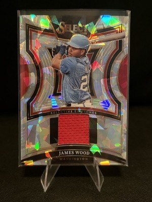 2025 Panini Select - Selective Swatches James Wood #SS-JW Ice Prizm (MEM, RC)