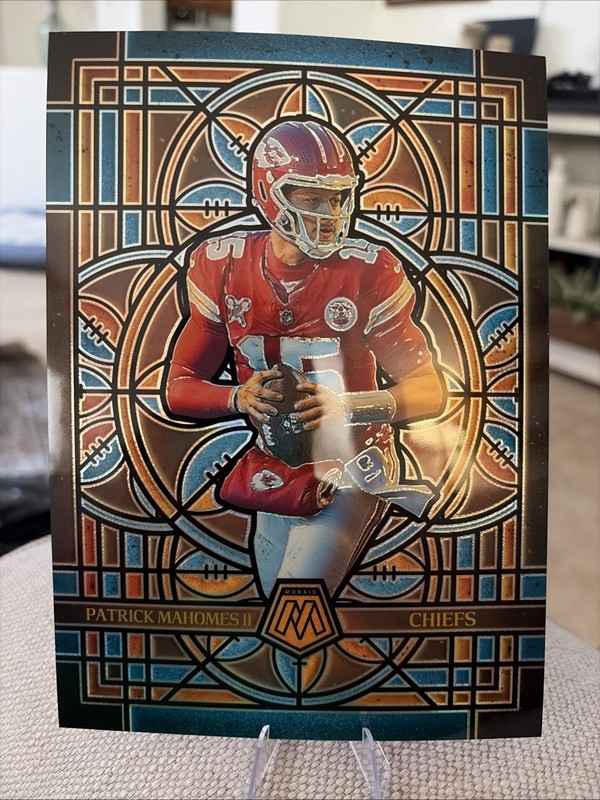2025 Panini Mosaic Oversized Stained Glass Patrick Mahomes SG #13 Chiefs