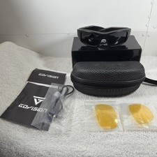 GoVision Black Polarized Sport Video Sunglasses Opened Never Used.