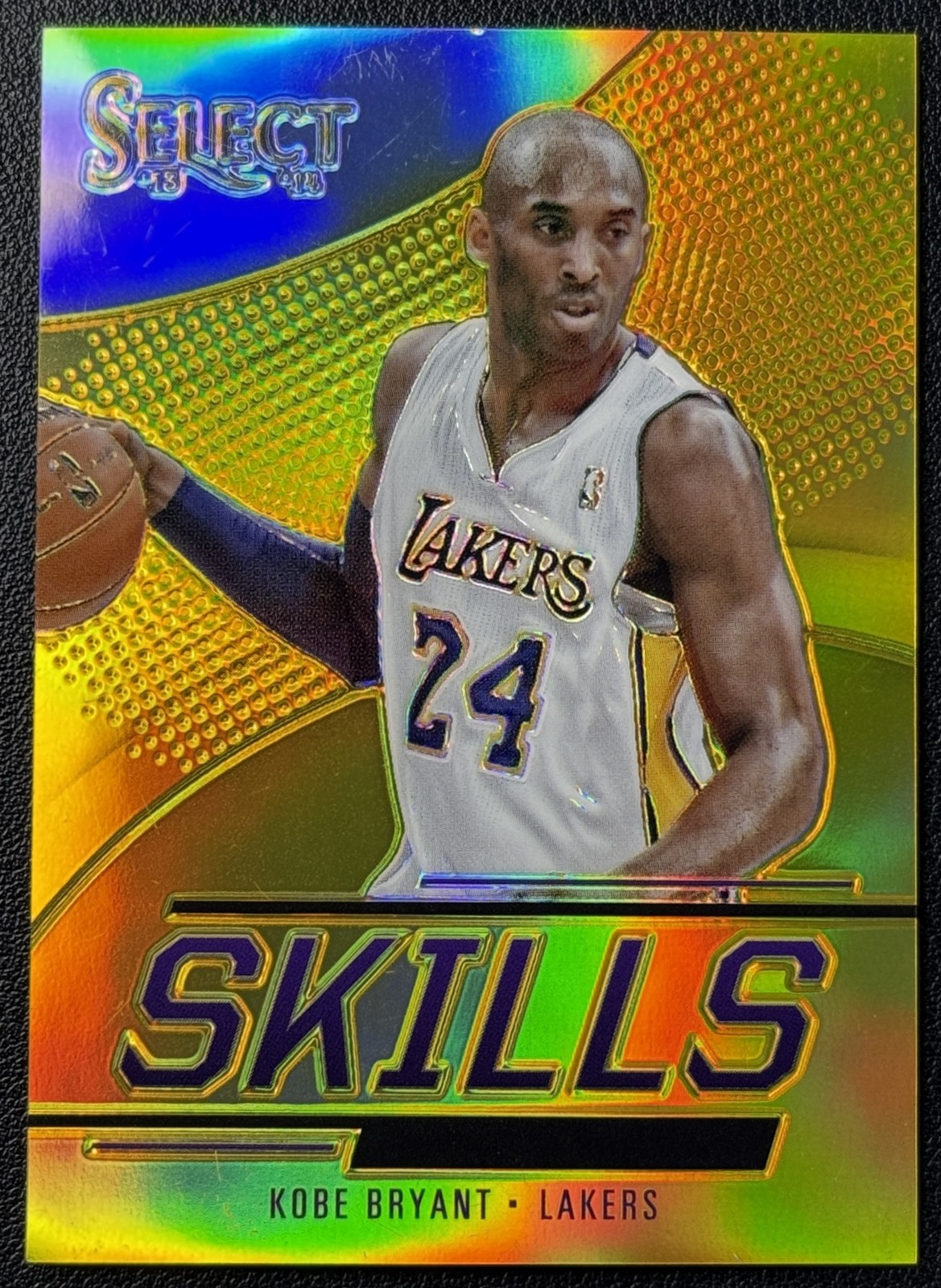 KOBE BRYANT 2013-14 PANINI SELECT BASKETBALL #26 SKILLS GOLD PRIZM 3/10 LAKERS