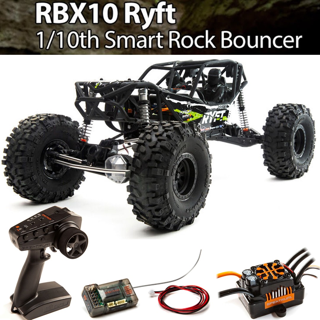 NEW Axial 1/10 RBX10 Ryft 4WD Brushless Rock Bouncer RTR Black