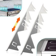 Stove Gap Covers Stainless Steel, 2 Pack Stove Gap Filler Easy Retractable Lengt