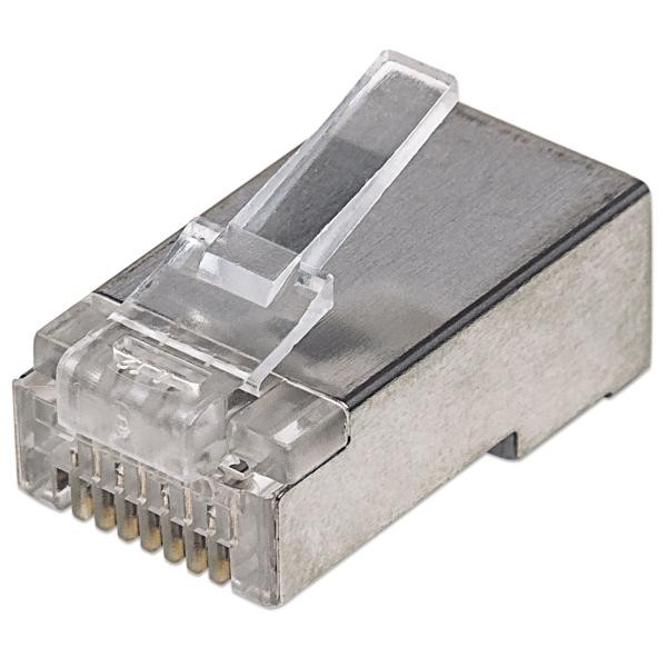 Intellinet Confezione da 100 Plug Modulari RJ45 Cat.5e STP