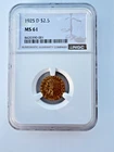 1925-D $2.50 INDIAN HEAD QUARTER EAGLE GOLD COIN **NGC CERTIFIED MS 61**