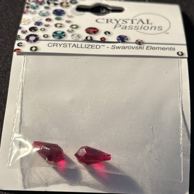 Swarovski Crystal Elements Crystal Passions 2Pk Teardrop 13x6mm NEW