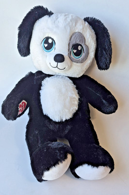 Build A Bear Black And White Puppy Heart Patch Eye 2017