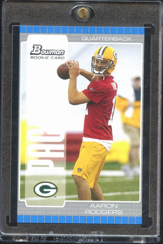 Aaron Rodgers [Silver] #112 2005 Bowman card
