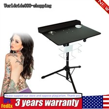 Large Mobile Tattoo Work Station Stand Salon Beauty Desk Table Adjustable Height