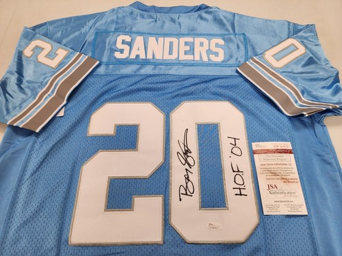 Barry Sanders HOF 04' Signed Autographed Jersey Detroit Lions JSA COA - Picture 1 of 6