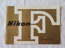 Original Nikon User Manual F Instruction Book