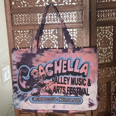 2026 Coachella Tote Bag Tie Dye Limited Festival Exclusive Large