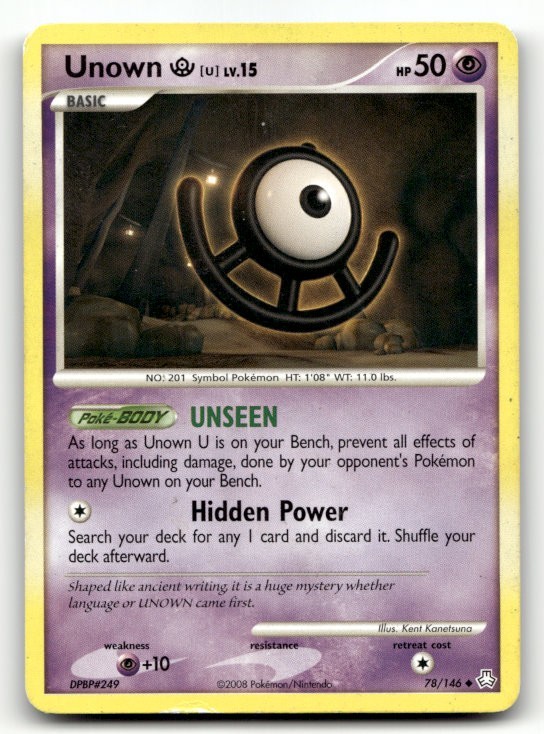 Unown (U) 78/146 Normal Uncommon Legends Awakened LP