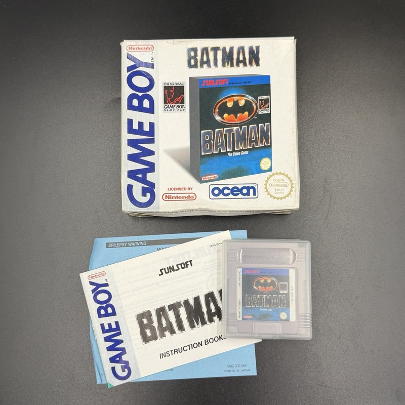 Batman Nintendo Game Boy Game Cartridge in Case with Manual and Box RARE VGC