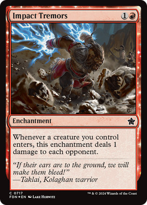 Impact Tremors [Foundations] Magic MTG