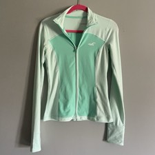 HOLLISTER Sport Full Zip Up Stretch Mint Gree...