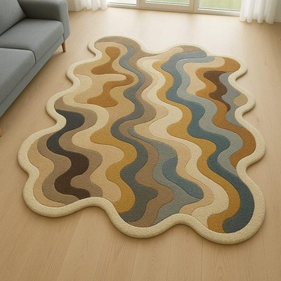 Designer Rug | Irregular Rug | Wool area Rugs | Living Room Rug | Tufted A188