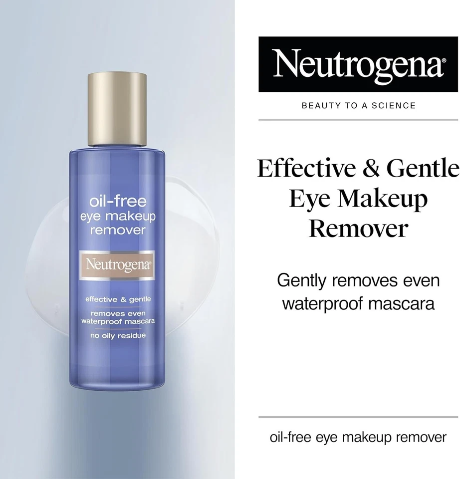 Neutrogena Gentle Oil-Free Eye Makeup Remover & 5.5 Fl Oz (Pack of 1) - Image 3 of 4