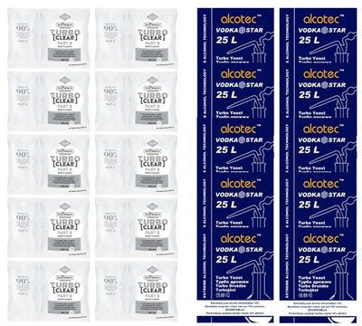 Alcotec Vodka Star Turbo Yeast & Still Spirits Clear Combo 10 Pack Distilling