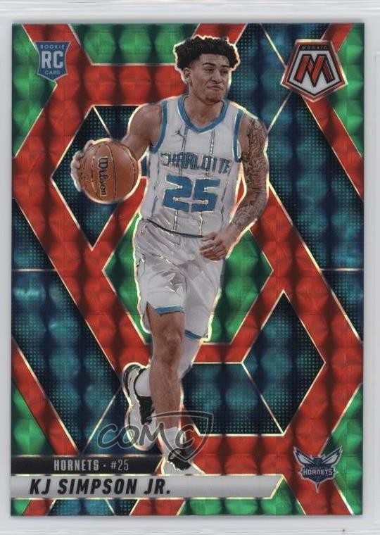 2024 Panini Mosaic Rookies Choice Red & Green Prizm KJ Simpson Jr #239 Rookie RC
