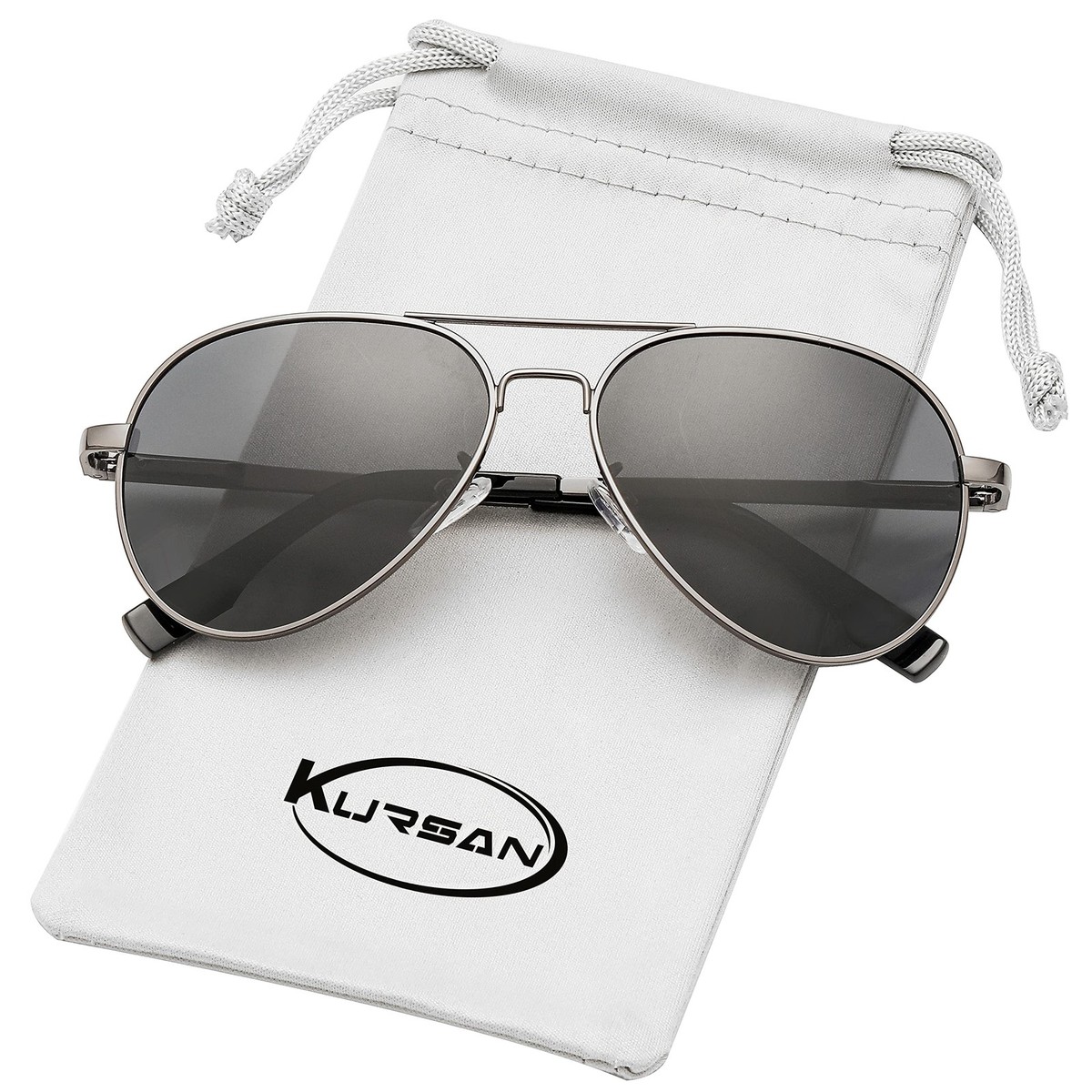 Polarized Aviator Sunglasses with UV400 Protection Metal Frame Oversized Aviator Sunglasses | UV400 - zenottic – ZENOTTIC  main image 2