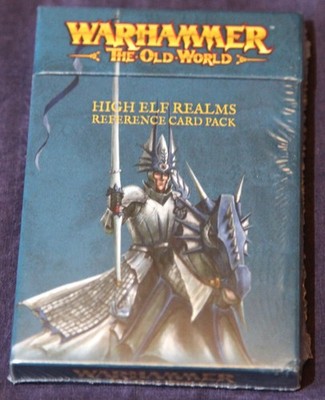 High Elf Realms Reference Card Pack, Sealed, Warhammer Fantasy Battles Old World