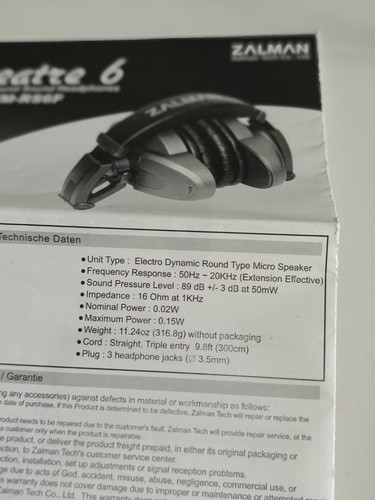 Zalman ZM-RS6F PC REAL SURROUND SOUND headphones!! Super Rare And Excellent - Afbeelding 14 van 19