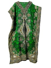 Long Kaftan Dress Women Caftan Tunic Dress Hippy Boho Maxi Night Gown One Size