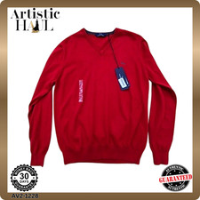 Harmont  Blaine Red V-Neck Long Sleeve Men's L Sweater