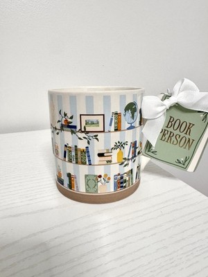 Sunday Morning Ceramics Coffee Tea Mug Book Person Book Lover Gift Bookshelves