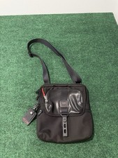 TUMI Alpha Bravo Arnold Zip Flap Crossbody Bag Black Messenger Ballistic