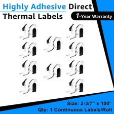  62mm x 30.48m  DK-2205 packages address labels For Brother QL-1050 QL-1060N