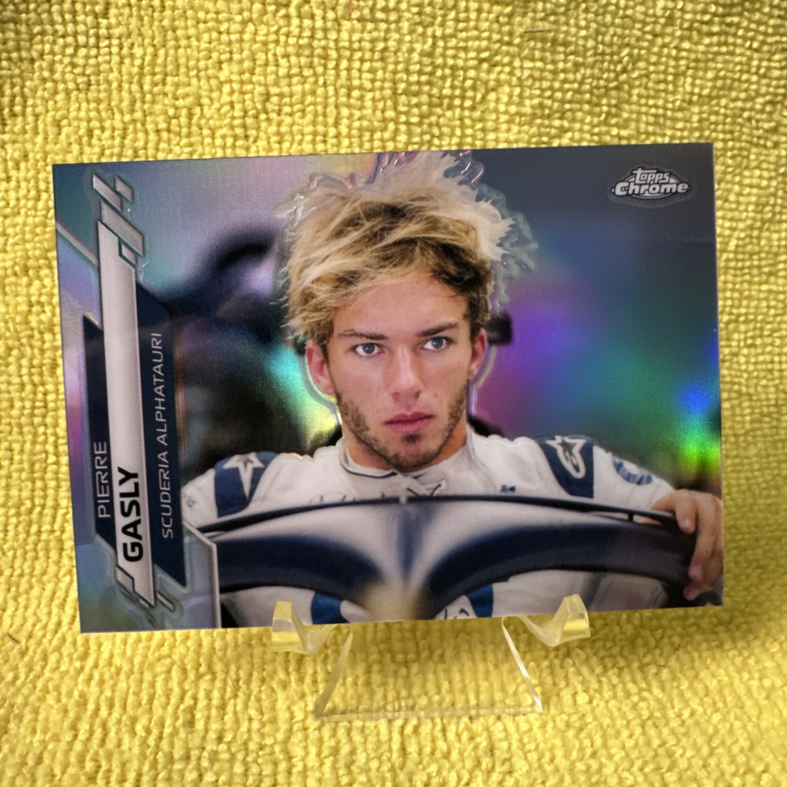 2020 Topps Chrome Formula 1 F1 Pierre Gasly Refractor #184