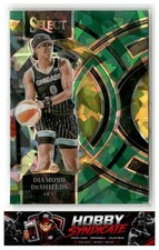 Panini 2024 Select WNBA #112 Diamond DeShields Green Cracked Ice