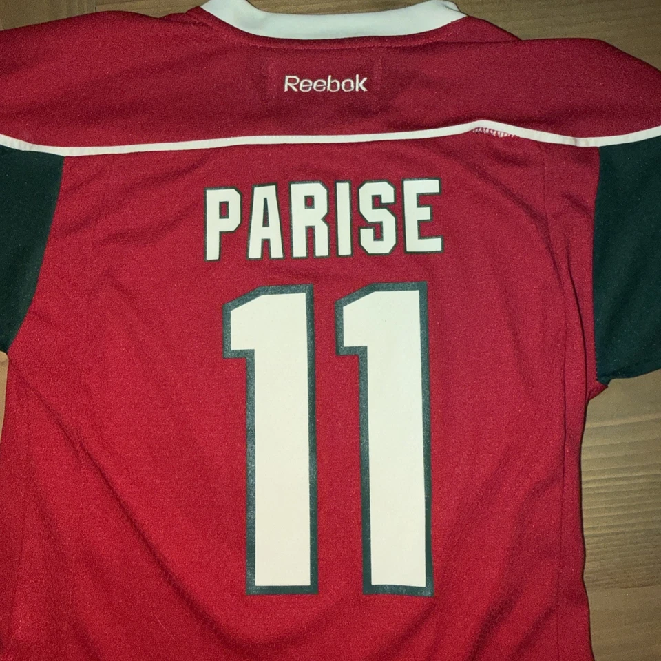 Camiseta deportiva de hockey Reebok Minnesota Wild juvenil Zach Parise roja tallas S/M NHL Foto 4 de 4
