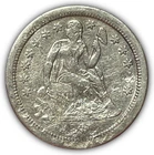 1841-O Seated Liberty Dime Extremely Fine XF Coin, Damaged #28207