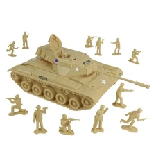 Tim Mee Toys~Walker Bulldog M41 Tank Playset- 13pc (incl Figures) *NEW/SEALED*