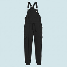 Women's Souped-Up Sweats with Storm Cotton Overalls / Black - SALE 