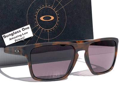 Neu Oakley Sliver XL Matt Brown Landschildkröte Warm Grau Gläser Sonnenbrille