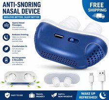 Electric Anti Snore Stopper Device Sleeping Help Smooth Breathing Nasal Machine