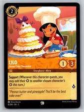 Disney Lorcana Shimmering Skies 8/204 Lilo Junior Cake Decorator Card