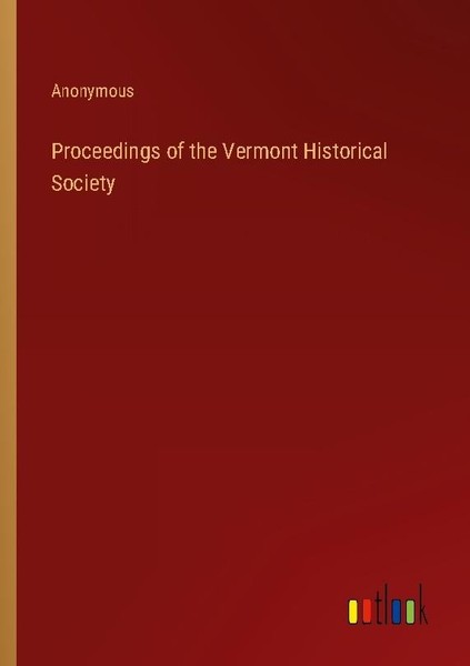 Proceedings Of The Vermont Historical Society Anonymous-image