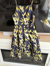 Lace + Mesh, XS, navy blue Bird Dress
