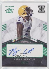 2021 Leaf Ultimate Draft Emerald Spectrum /25 Kary Vincent Jr #BA-KVJ Auto 0u66