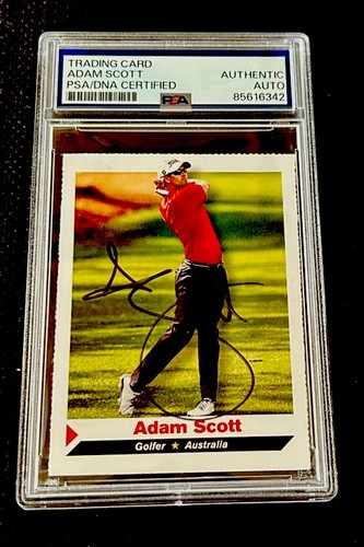 ADAM SCOTT ROOKIE AUTO 2014 Sports Illustrated for Kids Golf RARE SI PSA DNA