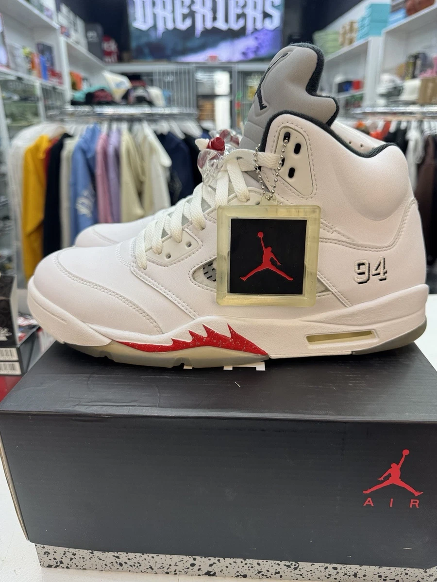 Supreme x Air Jordan 5 Retro White for sale | eBay