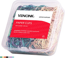 Multicolor Cute Teardrop Paper Clips 1 Inch 300 Pieces Rust Proof S