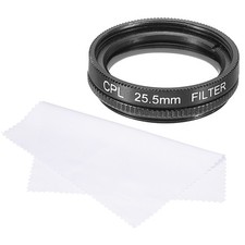 25.5mm Circular Polarizer Filter Polarizing Filter with Cleaning Cloth