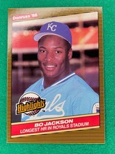 1986 Donruss Bo Jackson #43 Highlights Kansas City Royals (RC)